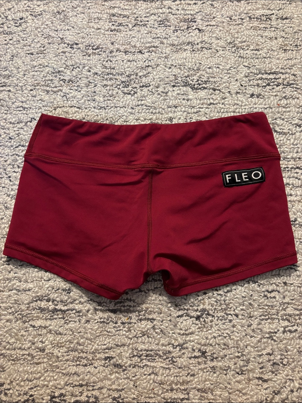 Fleo Women's Wine Red Performance Bike Shorts